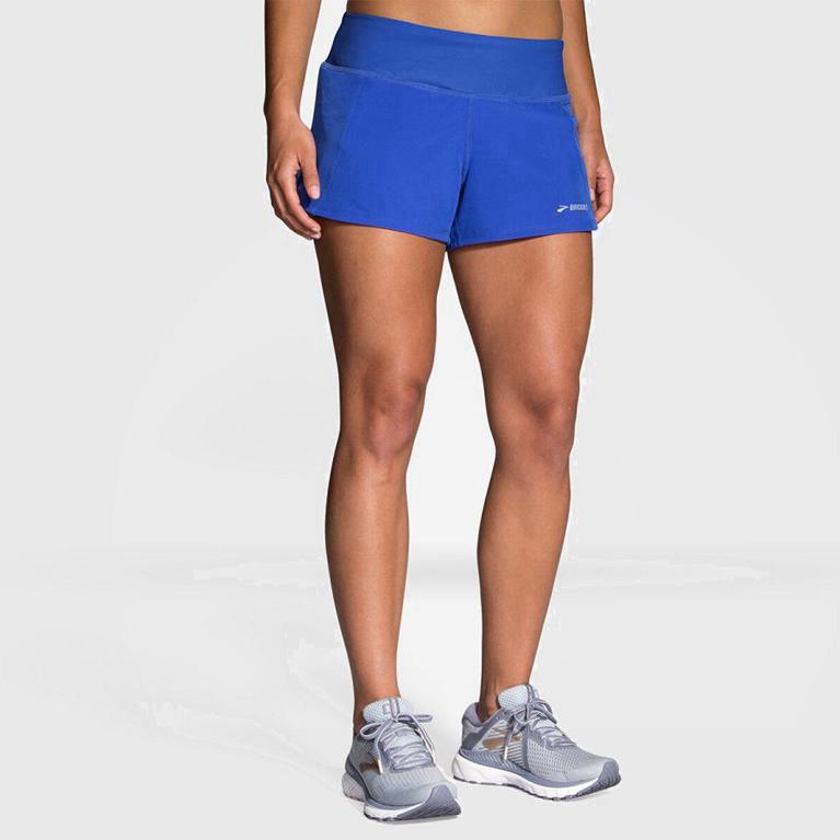 Brooks Chaser 3 Womens Running Shorts Ireland Blue (VQZJ-63057)